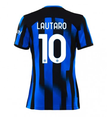 Inter Milan Lautaro Martinez #10 Hemmatröja Kvinnor 2023-24 Kortärmad
